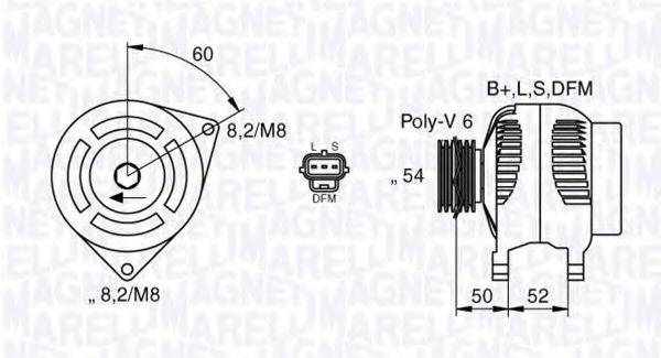 MAGNETI MARELLI 063377419010 Генератор