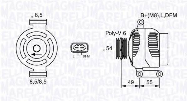 MAGNETI MARELLI 063377423010 Генератор