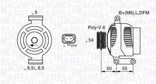 MAGNETI MARELLI 063377425010 Генератор