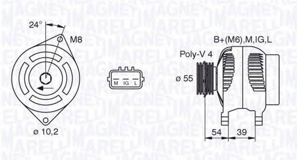 MAGNETI MARELLI 063377440010 Генератор