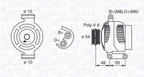 MAGNETI MARELLI 063377494010 Генератор