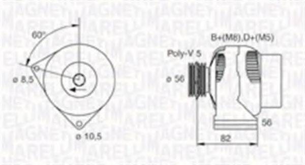 MAGNETI MARELLI 063730017010 Генератор