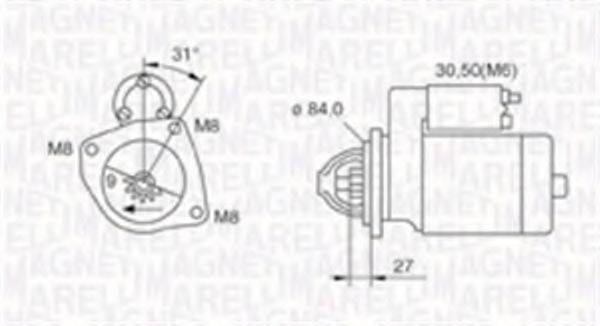 MAGNETI MARELLI 063720009010 Стартер