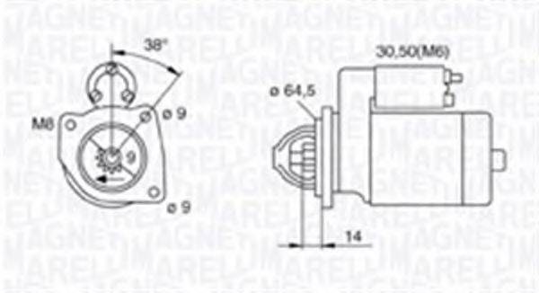 MAGNETI MARELLI 063720024010 Стартер