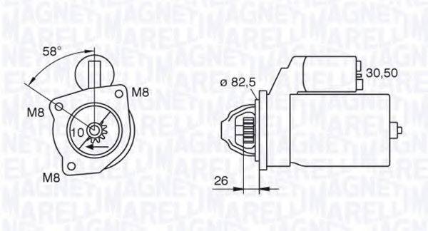 MAGNETI MARELLI 063521100250 Стартер