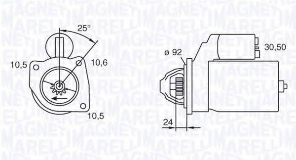 MAGNETI MARELLI 063227501010 Стартер