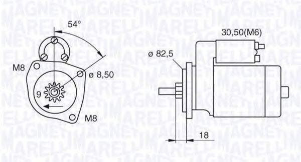 MAGNETI MARELLI 063521130070 Стартер