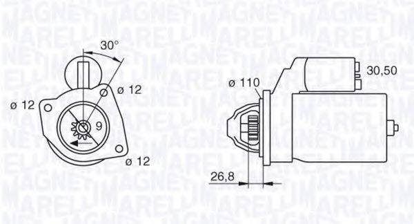 MAGNETI MARELLI 063217148010 Стартер