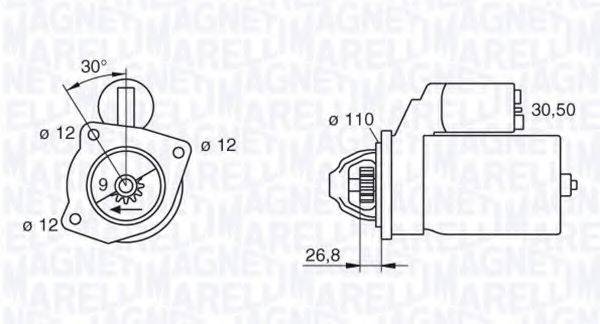 MAGNETI MARELLI 063217154010 Стартер