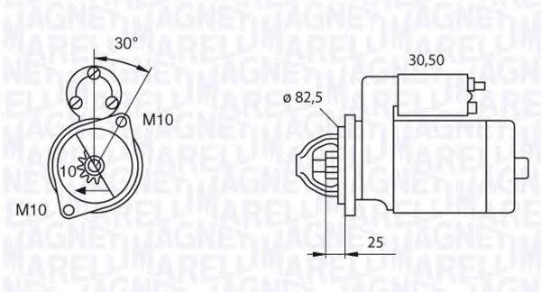 MAGNETI MARELLI 063522608010 Стартер