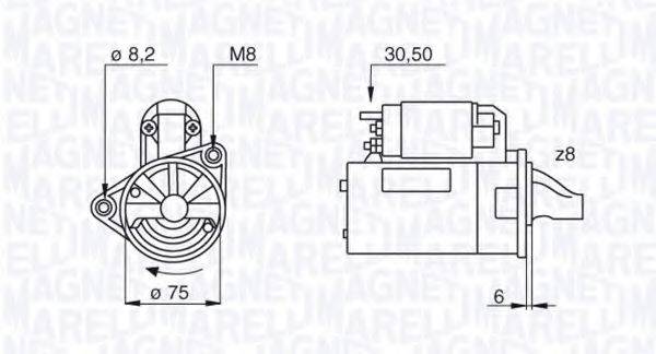 MAGNETI MARELLI 063522629010 Стартер