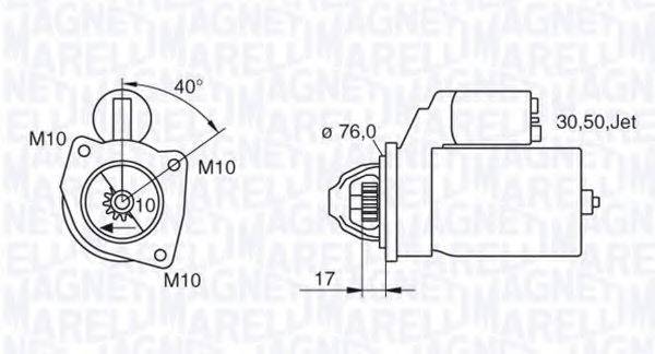 MAGNETI MARELLI 063280005010 Стартер