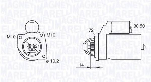 MAGNETI MARELLI 063280006010 Стартер