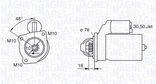 MAGNETI MARELLI 063280008010 Стартер