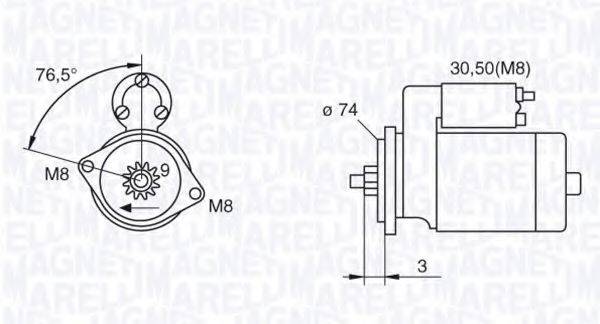 MAGNETI MARELLI 063280052010 Стартер