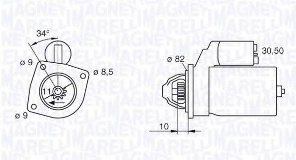 MAGNETI MARELLI 063113002010 Стартер