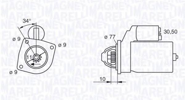 MAGNETI MARELLI 063113003010 Стартер