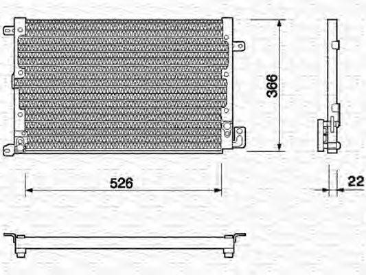 MAGNETI MARELLI 350203123000 Конденсатор, кондиціонер