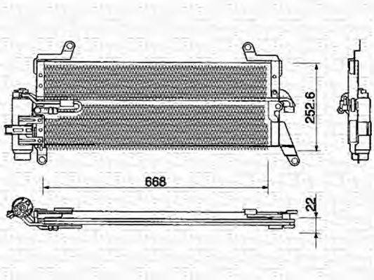 MAGNETI MARELLI 350203128000 Конденсатор, кондиціонер