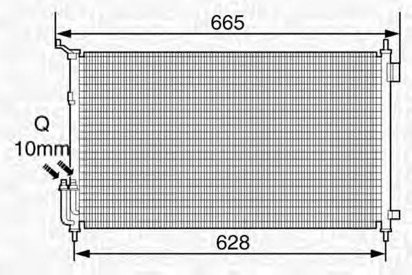 MAGNETI MARELLI 350203350000 Конденсатор, кондиціонер