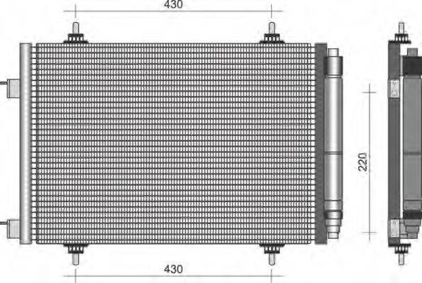 MAGNETI MARELLI 350203380000 Конденсатор, кондиціонер