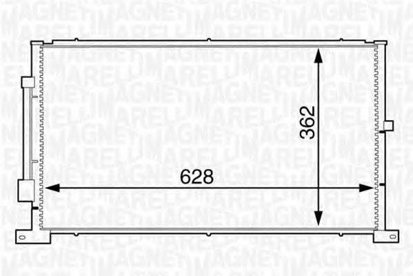 MAGNETI MARELLI 350203608000 Конденсатор, кондиціонер