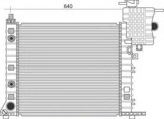 MAGNETI MARELLI 350213110900 Радіатор, охолодження двигуна