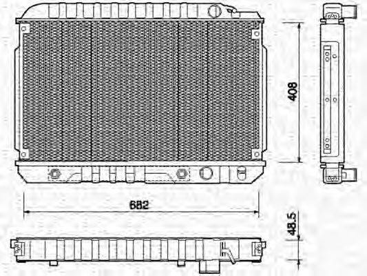 MAGNETI MARELLI 350213750000 Радіатор, охолодження двигуна