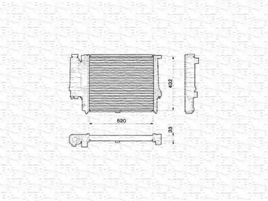 MAGNETI MARELLI 350213773000 Радіатор, охолодження двигуна