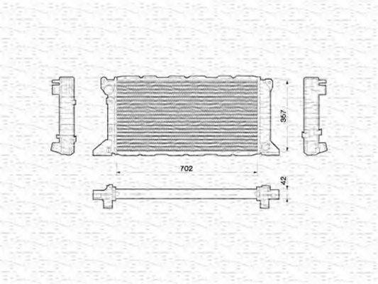 MAGNETI MARELLI 350213783000 Радіатор, охолодження двигуна