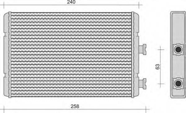 MAGNETI MARELLI 350218251000 Теплообмінник, опалення салону