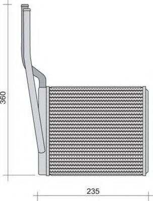 MAGNETI MARELLI 350218257000 Теплообмінник, опалення салону