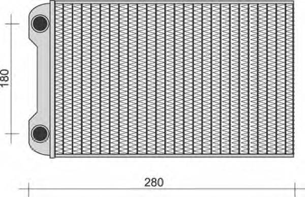 MAGNETI MARELLI 350218280000 Теплообмінник, опалення салону
