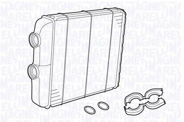 MAGNETI MARELLI 350218330000 Теплообмінник, опалення салону