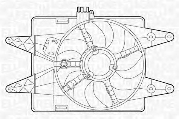 MAGNETI MARELLI 069422025010 Вентилятор, охолодження двигуна