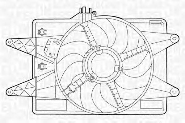 MAGNETI MARELLI 069422026010 Вентилятор, охолодження двигуна