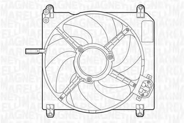 MAGNETI MARELLI 069422029010 Вентилятор, охолодження двигуна