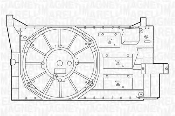 MAGNETI MARELLI 069422043010 Вентилятор, охолодження двигуна