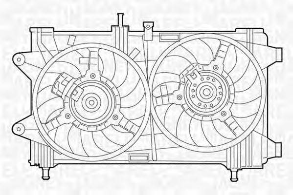 MAGNETI MARELLI 069422046010 Вентилятор, охолодження двигуна