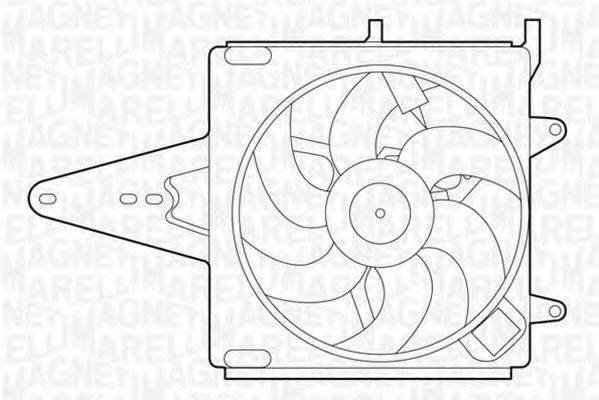 MAGNETI MARELLI 069422203010 Вентилятор, охолодження двигуна