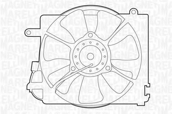 MAGNETI MARELLI 069422294010 Вентилятор, охолодження двигуна