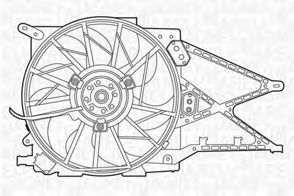 MAGNETI MARELLI 069422330010 Вентилятор, охолодження двигуна