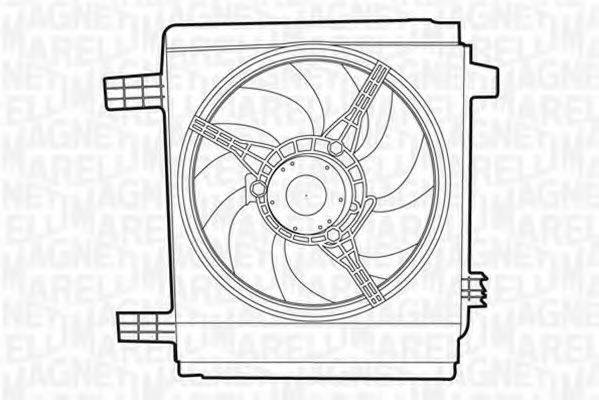 MAGNETI MARELLI 069422364010 Вентилятор, охолодження двигуна