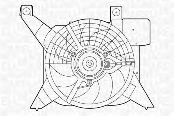 MAGNETI MARELLI 069422381010 Вентилятор, охолодження двигуна