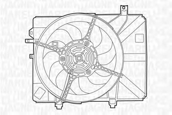 MAGNETI MARELLI 069422407010 Вентилятор, охолодження двигуна