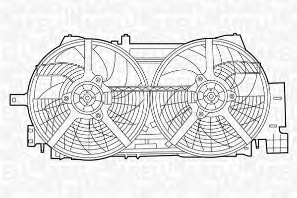 MAGNETI MARELLI 069422436010 Вентилятор, охолодження двигуна