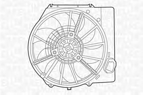 MAGNETI MARELLI 069422437010 Вентилятор, охолодження двигуна