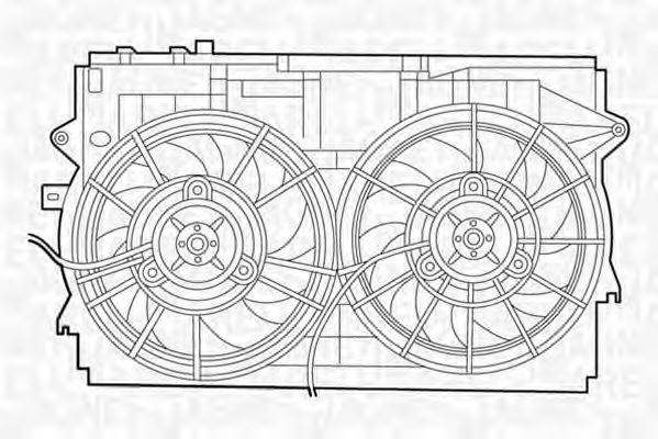 MAGNETI MARELLI 069422445010 Вентилятор, охолодження двигуна