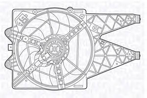 MAGNETI MARELLI 069422485010 Вентилятор, охолодження двигуна