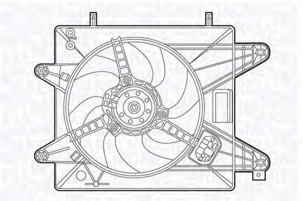 MAGNETI MARELLI 069422488010 Вентилятор, охолодження двигуна